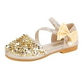 thumbnail image 1 of Mepaouo Little Kids Girls Dress Pumps Glitter Sequins Low Heels Princess Flats Shoes Sandals 1-12 Years, 1 of 2