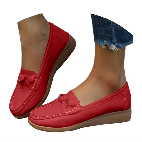 Mepaouo Loafers for Women Business Casual Slip on Shoes Ladies Dressy Walking Flats Business Work Moccasins
