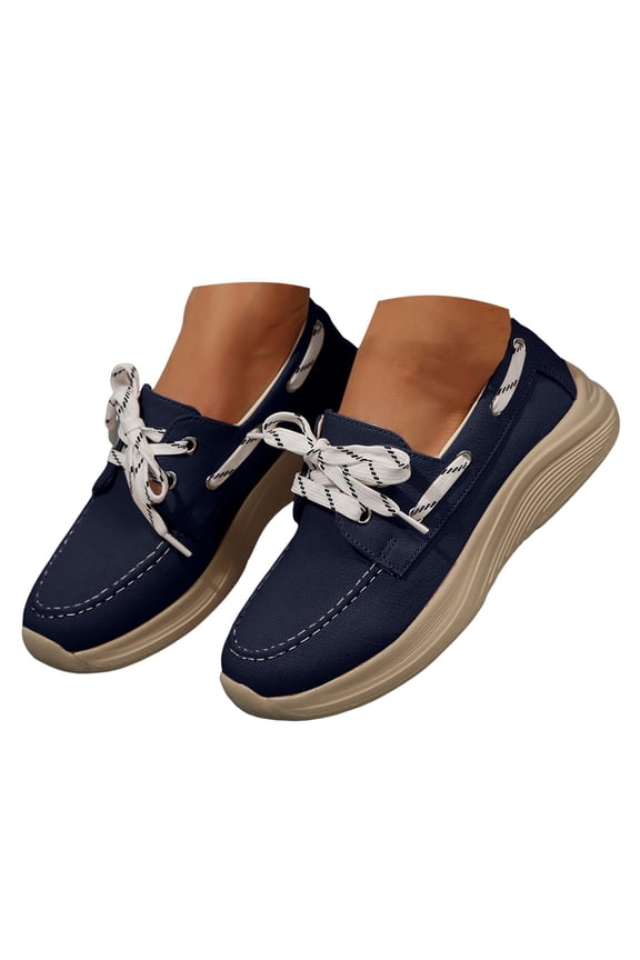 Loafers for Women Comfortable Casual Slip on Walking Shoes Arch Support Work Canvas Oxfords