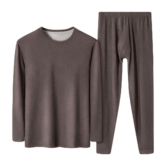 Mepaouo Long Johns Thermal Underwear for Men Fleece Lined Base Layer Set for Cold Weather