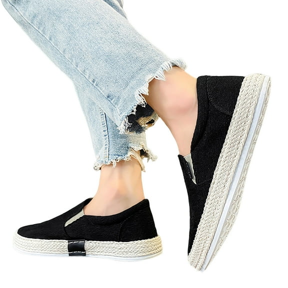 Mepaouo Low Top Slip Ons Women's Fashion Sneakers Casual Comfortable Flats Canvas Shoes for Men