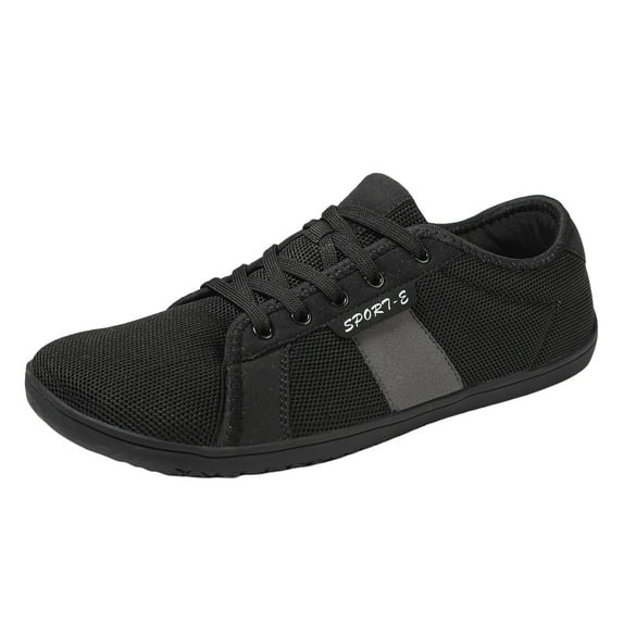 Mepaouo Men's Canvas Barefoot Shoes Wide Toe Minimalist Water Sneakers with Zero Drop Sole for Women