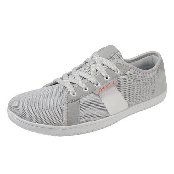 Mepaouo Men's Canvas Barefoot Shoes Wide Toe Minimalist Water Sneakers with Zero Drop Sole for Women