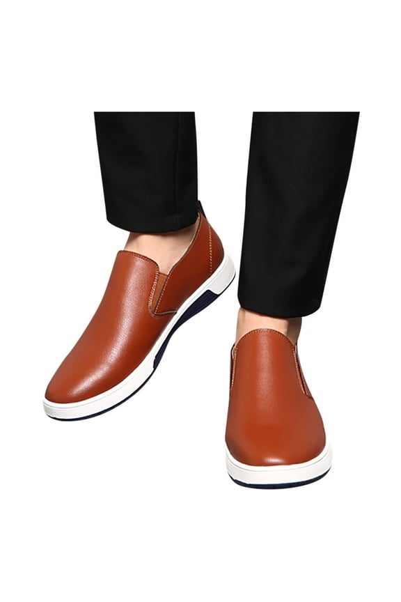 Men's Dress Oxfords Shoes Business Formal Work Shoes Derby Slip on Fashion Sneakers
