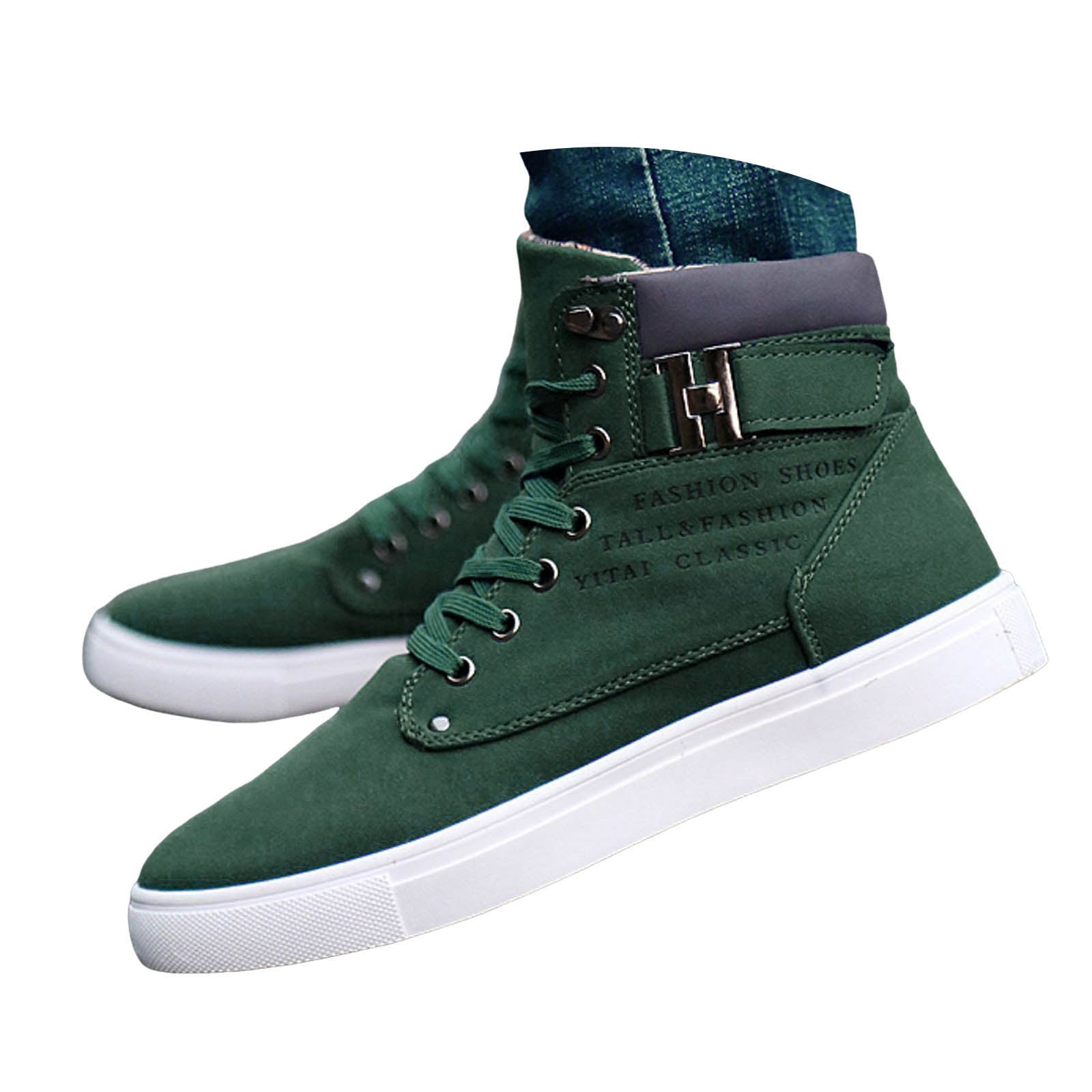 Lo. White Lace Up Chukka Sneaker Shoes Men\'s Size 45 (11 US) Italy Boots Suede Italian Suede Moc-Toe Chukka Boots | Atorie main image 4