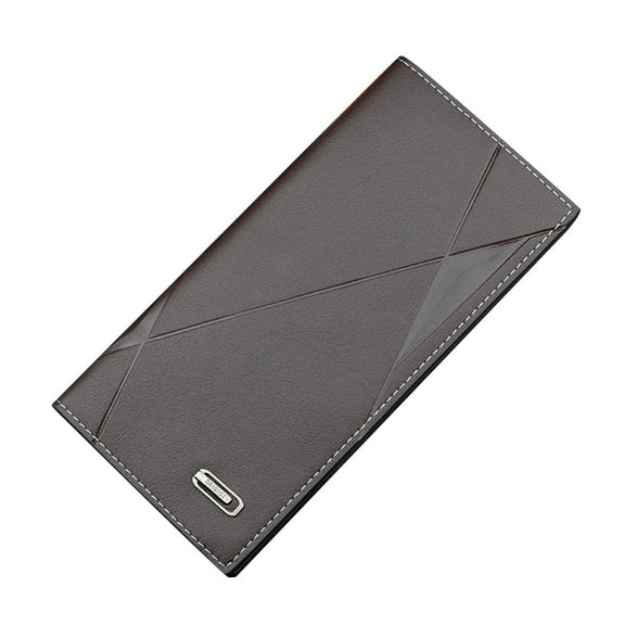 Mepaouo Men's Leather Long Wallet RFID Blocking Rodeo Checkbook Purse Slim Bifold Card Holder