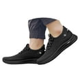 thumbnail image 1 of Mepaouo Men's Non Slip Running Shoes Mesh Breathable Casual Walking Fashion Sneakers(Black,7.5), 1 of 8