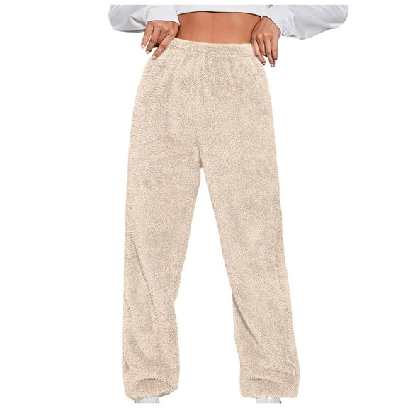 Mepaouo Men's Plush Warm Pajama Pants Winter Cozy Fleece Lounge Sleepwear Pj Bottoms for Women