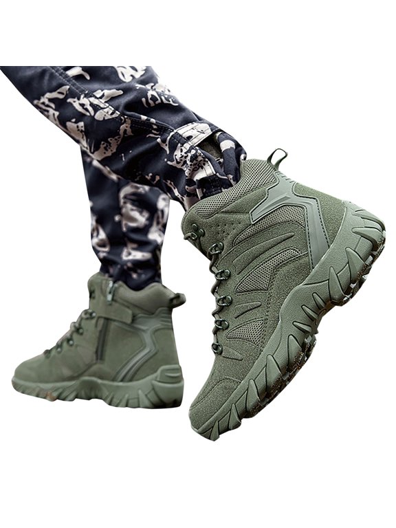 Men's Shoes Ankle High Waterproof Hiking Boots Training Mountaineering Fashion Sneakers