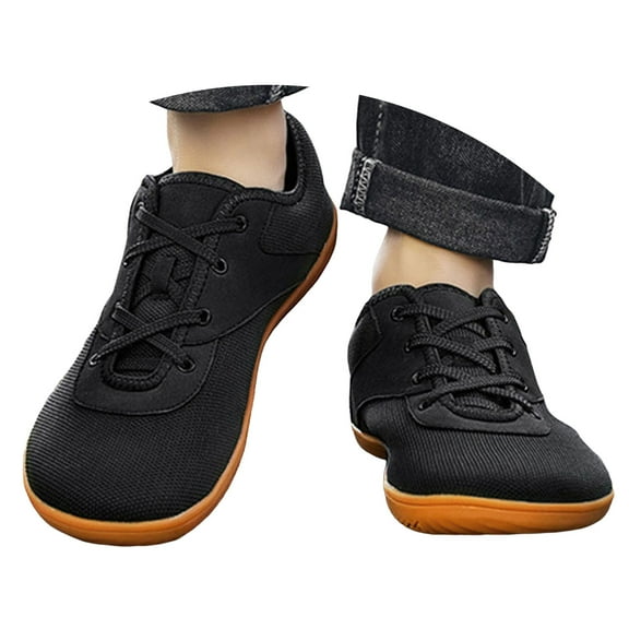 Mepaouo Men's Slip on Barefoot Walking Shoes Wide Toe Box Zero Drop Sole Minimalist Running Sneakers