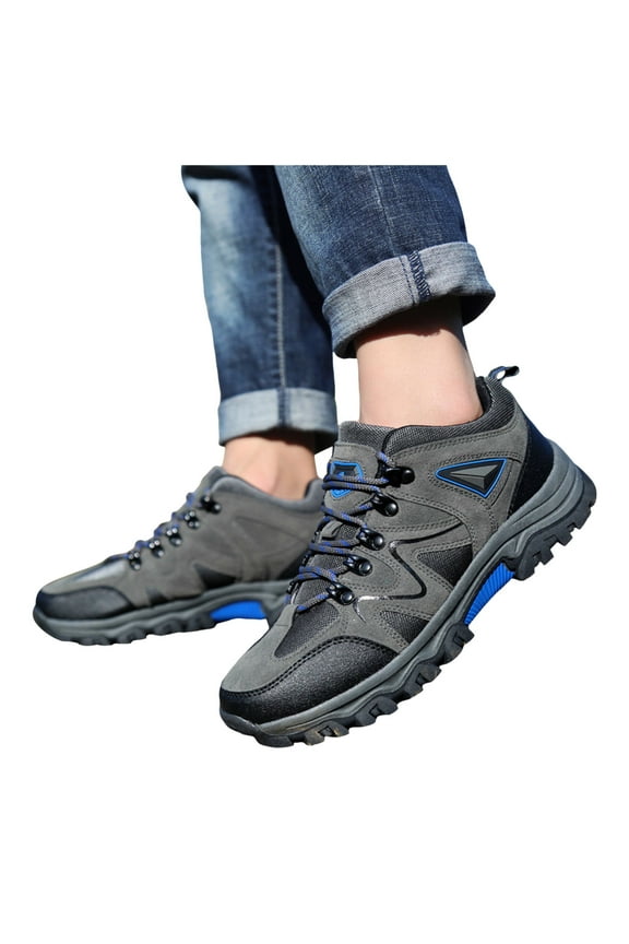 Men's Slip on Hiking Shoes Trekking Camping Walking Shoes Waterproof Anti Slip Outdoor Shoes