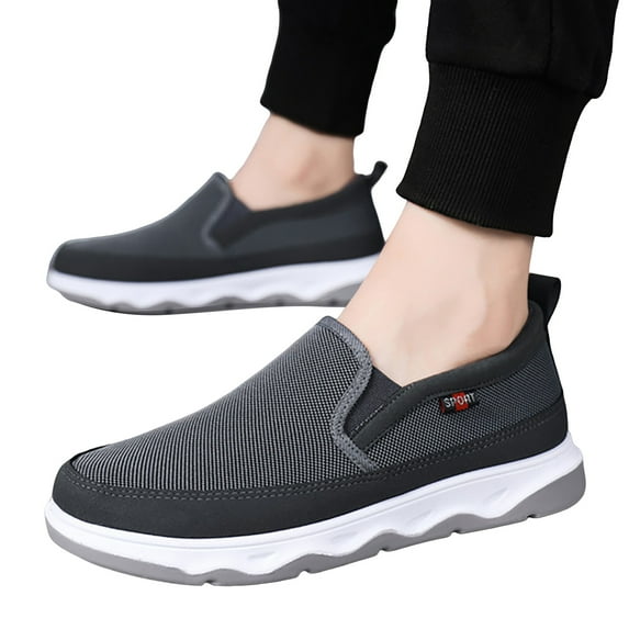 Mepaouo Men’s Slip on Shoes Casual Orthopedic Walking Loafers Lightweight Laceless Fashion Sneakers