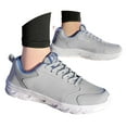 thumbnail image 1 of Mepaouo Men's Wide Hiking Shoes Outdoor Walking Waterproof Work Sneakers with Arch Support(Grey,10.5), 1 of 9