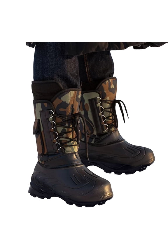 Men's Winter Snow Boots Warm Lined Hiking Boots Arch Support Work Walking Booties