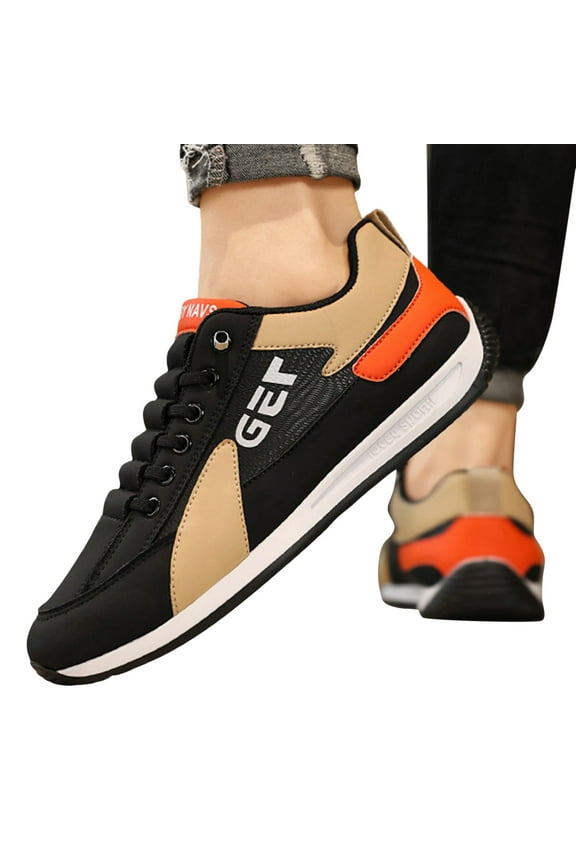 Mens Bowling Shoes Stylish Lightweight Casual Workout Gym Walking Running Shoes Sneakers(Black,8.5)