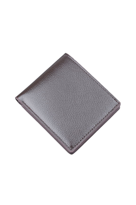 Mens Capacity Bifold Wallet with ID Window RFID Blocking Slim Minimalist Front Pocket Coffee