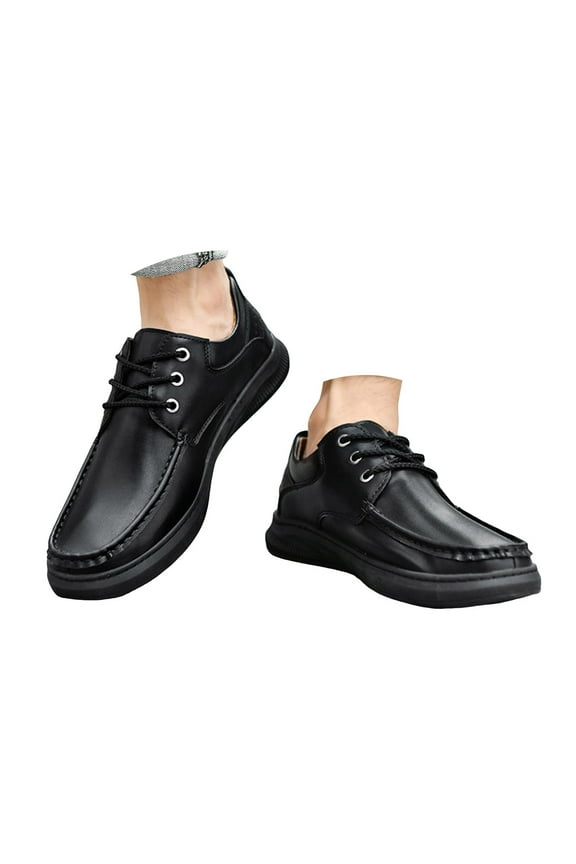 Mens Casual Oxfords Classic Soft Dress Shoes Formal Business Lace up Derby Sneakers for Men