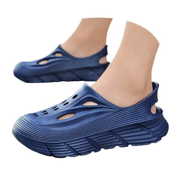 Mepaouo Mens Clogs Platform Slip on Mules Water Shoes Outdoor Comfort Summer Hiking Walking Sandals