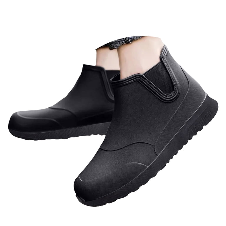 Mepaouo Mens Deck Boots Saltwater Fishing Rubber Waterproof 