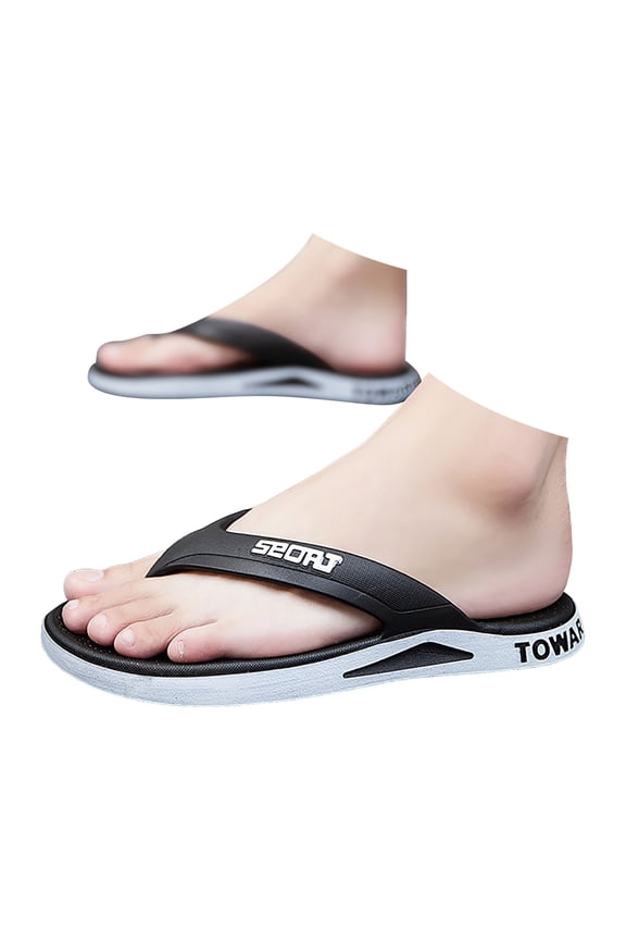 Mens Flip Flops Non Slip Bathroom Shower Shoes Arch Support Comfortable Walking Thong Sandals