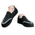 thumbnail image 1 of Mepaouo Mens Slip on Sneakers Canvas Loafers Shoes Comfortable Low Top Causal Dress Walking Flats Black 8, 1 of 8