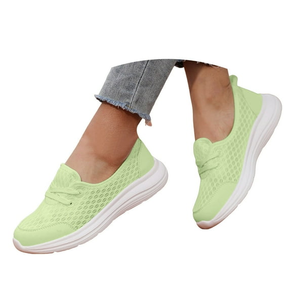 Mepaouo Mesh Slip on Shoes for Women Comfort Knit Casual Loafers Running Fashion Sneaker Walking Flats