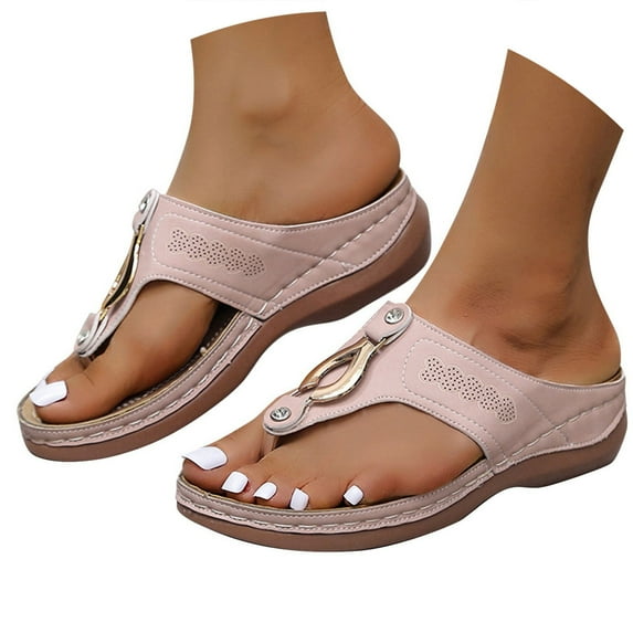 Mepaouo Orthopedic Sandals for Women Breathable Non Slip Sports Sandal Arch Support Walking Shoes Size 6