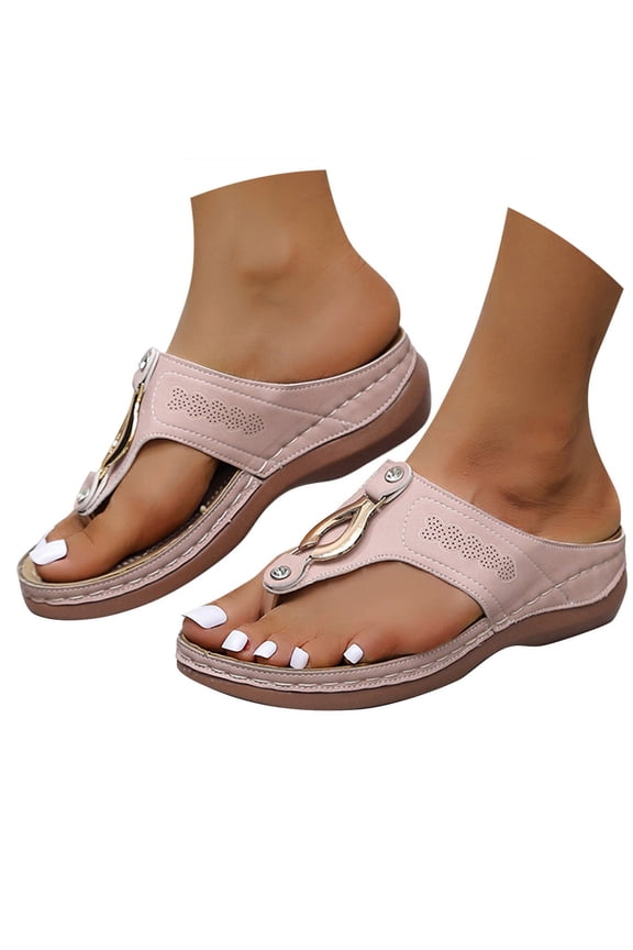 Orthopedic Sandals for Women Breathable Non Slip Sports Sandal Arch Support Walking Shoes Size 9.5