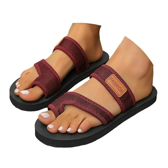 Mepaouo Orthopedic Summer Sandals for Women 2025 Plantar Fasciitis Mesh Slides Beach Flip Flops