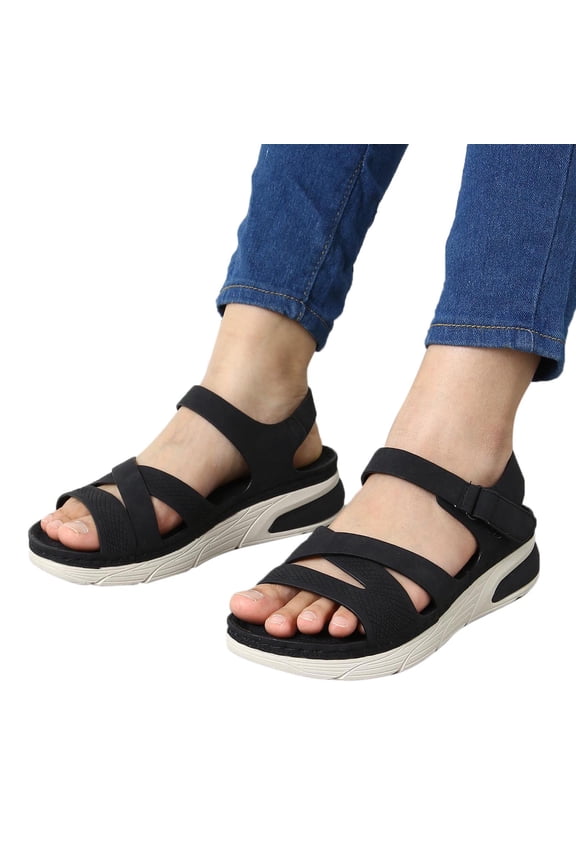 Orthopedic Walking Sandals for Women Ankle Strap Slingback Sandal Summer Water Hiking Shoes
