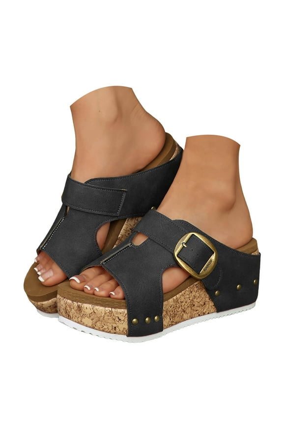 Orthopedic Wedge Sandals for Women 2025 New Platform Espadrilles Dressy Casual Summer Slides