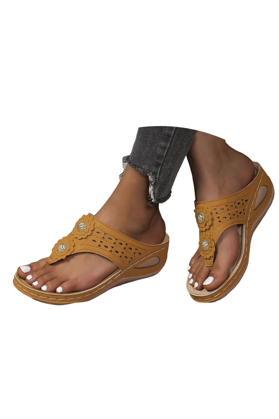 Orthopedic Wedge Sandals for Women Summer Dressy 2025 Flats Open Toe Platform Casual Shoes