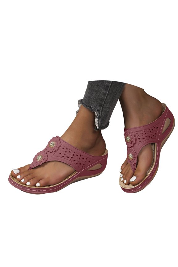 Orthopedic Wedge Sandals for Women Summer Dressy 2025 Flats Open Toe Platform Casual Shoes