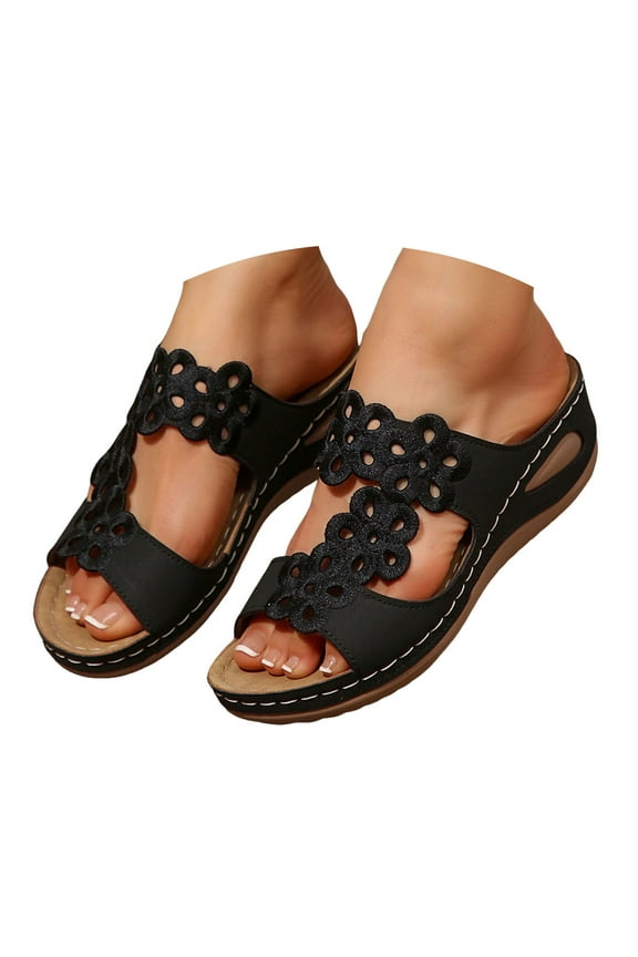 Orthopedic Wedge Summer Shoes for Women Dressy 2025 Flat Open Toe Platform Sandals Slippers