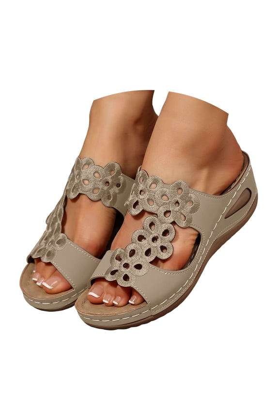Orthopedic Wedge Summer Shoes for Women Dressy 2025 Flat Open Toe Platform Sandals Slippers