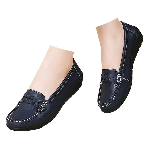 Mepaouo Penny Loafers for Women Classic Driving Walking Moccasins Business Casual Slip on Flat Shoes