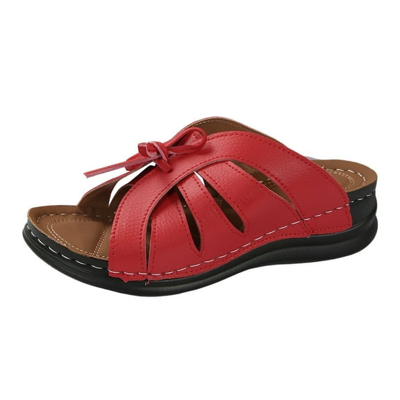 Mepaouo Platform Sandals Women Slip on Espadrille Bohemia Wedge Sandal Comfort Dressy Beach Shoes Size 8