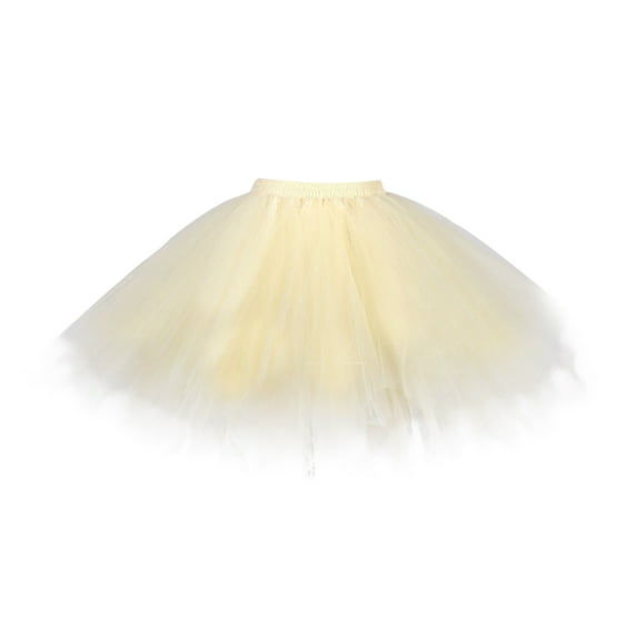 Mepaouo Princess Puffy Layered Skirt Ballet Tutu Skirts Women and Big Girl's Dance Dress for Party