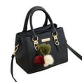 thumbnail image 1 of Mepaouo Purses and Handbags for Women Large Capacity Tote Shoulder Bag Leather Top Handle Satchel(Black), 1 of 4