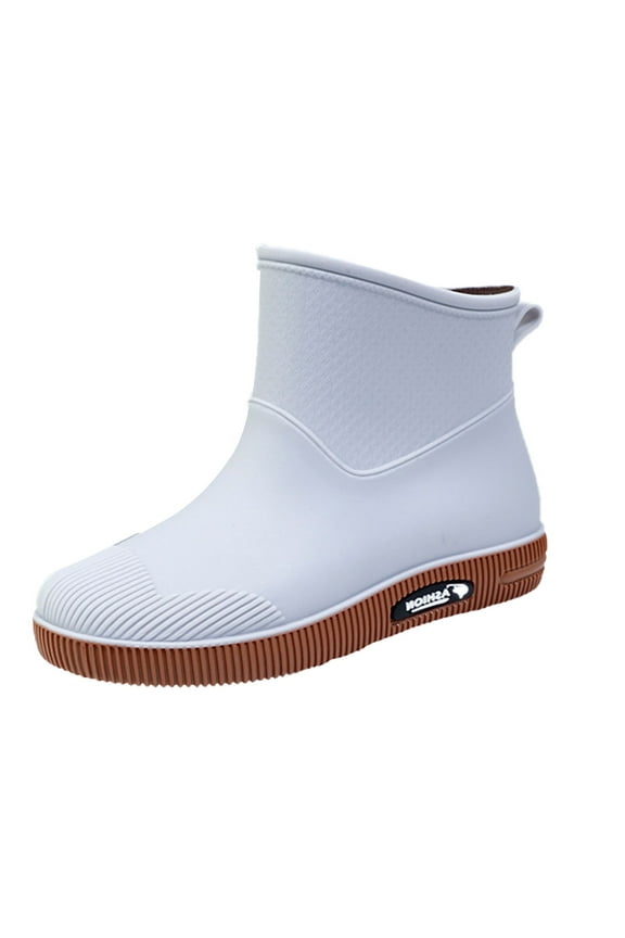 Rain Boots Women Waterproof Fashion Garden Shoes Lightweight Rubber Platform Water Boots