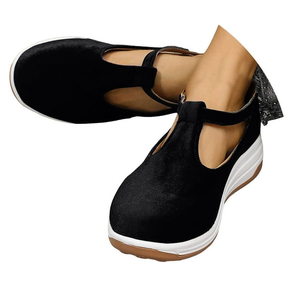 Mepaouo Sandals for Women 2025 Dressy Summer Casual Slip on Walking Shoes Ankle Buckle Platform Sneakers