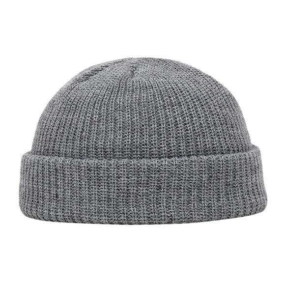 Mepaouo Short Fisherman Beanie Hats for Men Women Knit Skull Cap Beanies Warm Winter Hats