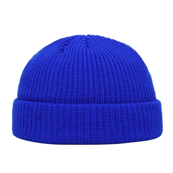 Mepaouo Short Fisherman Beanie Hats for Men Women Knit Skull Cap Beanies Warm Winter Hats