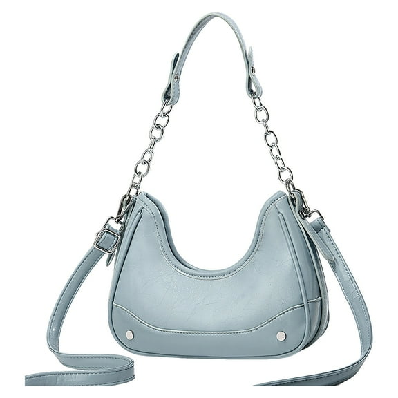 Mepaouo Shoulder Bags for Women Cute Crossbody Hobo Tote Handbag Trendy Mini Clutch Purse with Zipper