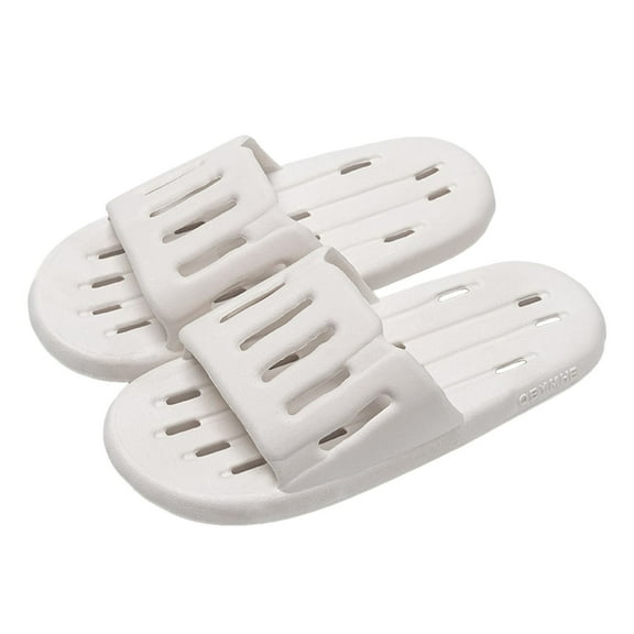 Mepaouo Shower Shoes for Women Non Slip Quick Dry Slides Beach Pool Bathroom Sandals with Drain Hole
