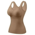 thumbnail image 1 of Mepaouo Sleeveless Thermal Tank Top for Women Sweetheart Neck Fleece Camisole Warm Base Layer(Coffee,2XL), 1 of 7