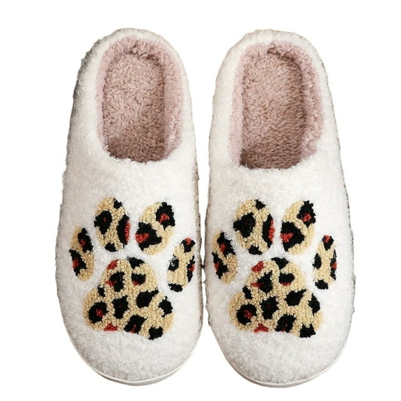 Mepaouo Slippers for Women Men Soft Plush Warm Slip on House Shoes Memory Foam Winter Indoor Outdoor Slides