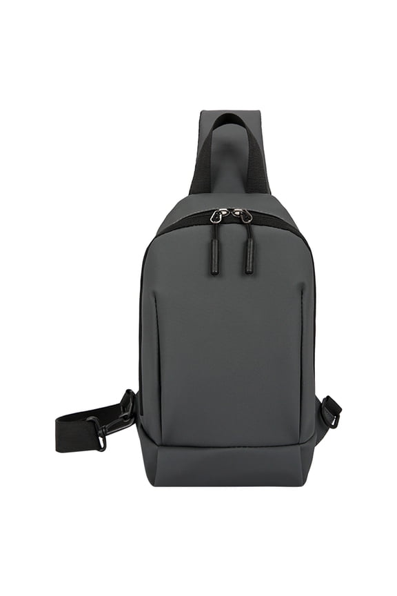 Small Sling Backpack Cross Body Shoulder Chest Bags Hiking Traveling Daypack Fanny Pack(Grey)