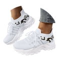 thumbnail image 1 of Mepaouo Sneakers for Women Casual Mesh Breathable Lace up Walking Shoes Gym Workout Tennis Shoes, 1 of 6