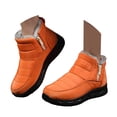 thumbnail image 1 of Mepaouo Snow Boots for Women Warm Fleece Lined Waterproof Outdoor Winter Shoe Booties(Orange,6), 1 of 7